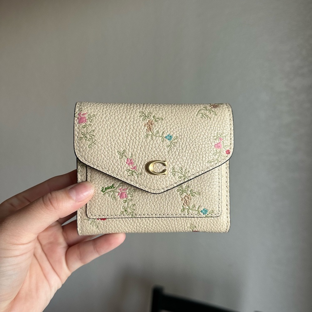 Coach Beige Floral Wallet